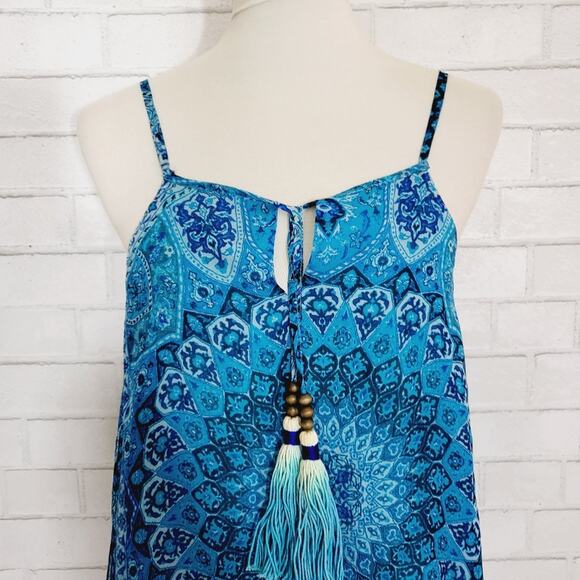 Chaser Blue Pom Pom Tank Top - Picture 5 of 8